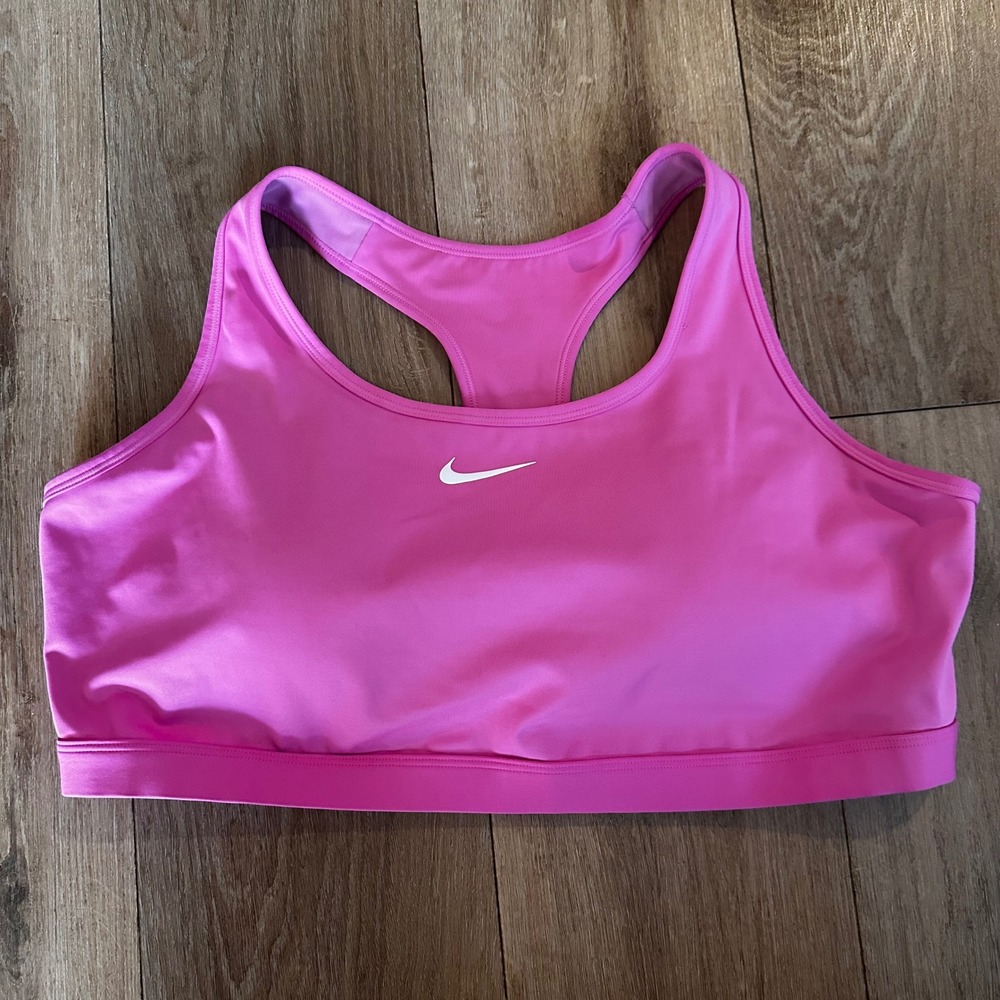 Nike Swoosh Medium Support Padded Sports Bra Pink DX6823-675 Womens 3X